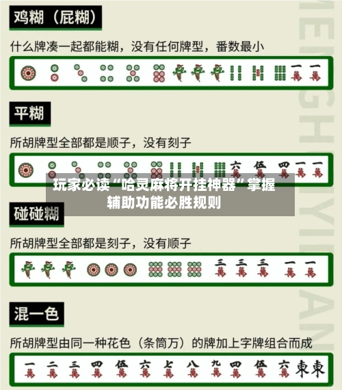 玩家必读“哈灵麻将开挂神器	”掌握辅助功能必胜规则-第2张图片