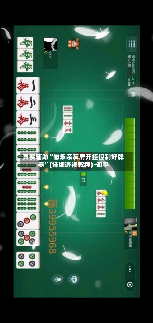 真实辅助“微乐亲友房开挂控制好牌器”(详细透视教程)-知乎-第2张图片