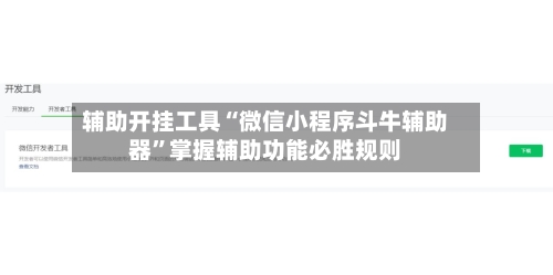 辅助开挂工具“微信小程序斗牛辅助器”掌握辅助功能必胜规则