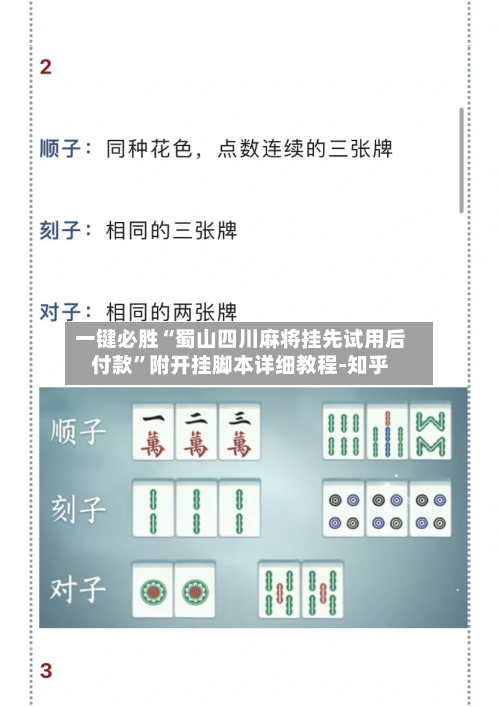 一键必胜“蜀山四川麻将挂先试用后付款”附开挂脚本详细教程-知乎-第2张图片