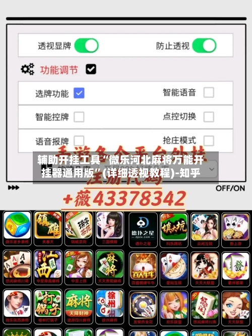 辅助开挂工具“微乐河北麻将万能开挂器通用版”(详细透视教程)-知乎-第2张图片