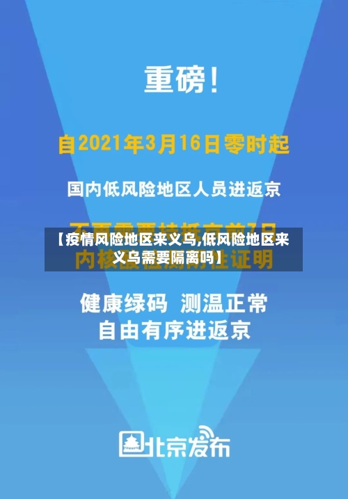 【疫情风险地区来义乌,低风险地区来义乌需要隔离吗】-第2张图片
