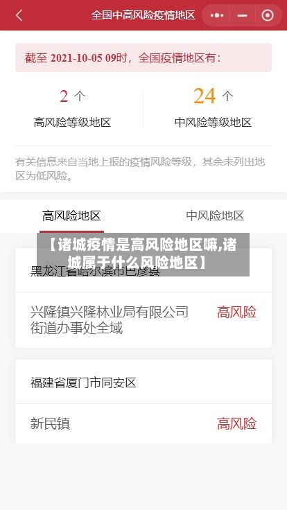【诸城疫情是高风险地区嘛,诸城属于什么风险地区】