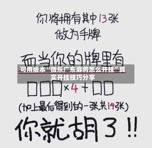 可用版本“微乐广东麻将怎么开挂”真实开挂技巧分享