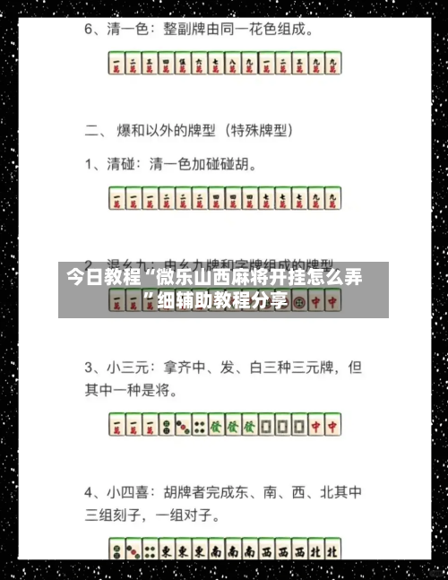 今日教程“微乐山西麻将开挂怎么弄”细辅助教程分享-第3张图片