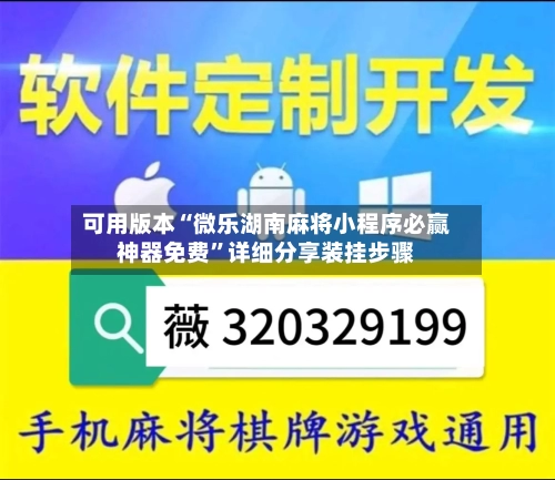 可用版本“微乐湖南麻将小程序必赢神器免费”详细分享装挂步骤-第3张图片