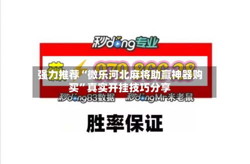 强力推荐“微乐河北麻将助赢神器购买”真实开挂技巧分享