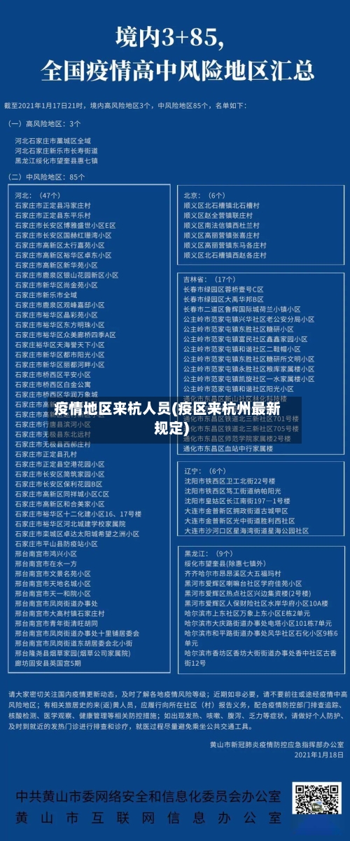 疫情地区来杭人员(疫区来杭州最新规定)