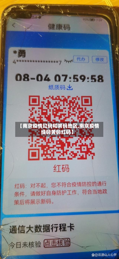 【南京疫情红码和黄码地区,南京疫情绿码黄码红码】