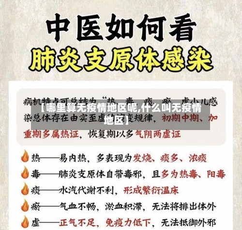 【哪里算无疫情地区呢,什么叫无疫情地区】