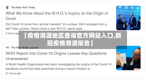 【疫情溯源地区查询官方网站入口,新冠疫情溯源报告】