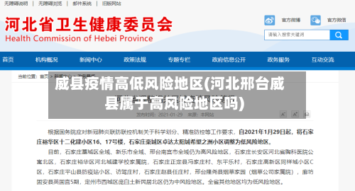 威县疫情高低风险地区(河北邢台威县属于高风险地区吗)-第3张图片