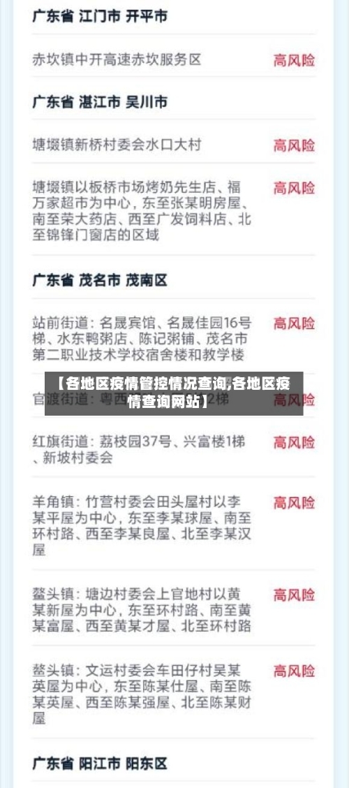 【各地区疫情管控情况查询,各地区疫情查询网站】-第3张图片