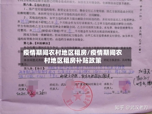 疫情期间农村地区租房/疫情期间农村地区租房补贴政策-第2张图片