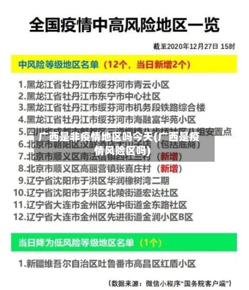 广西是非疫情地区吗今天(广西是疫情风险区吗)