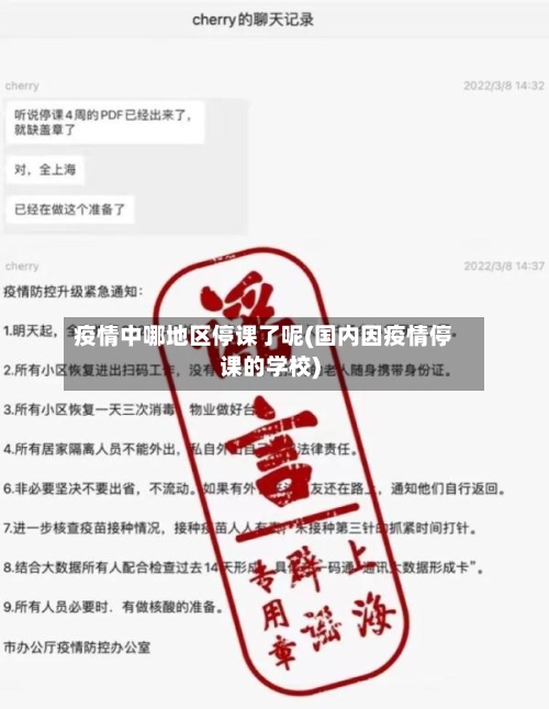 疫情中哪地区停课了呢(国内因疫情停课的学校)-第2张图片
