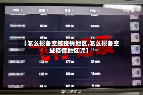 【怎么报备空域疫情地区,怎么报备空域疫情地区呢】-第3张图片