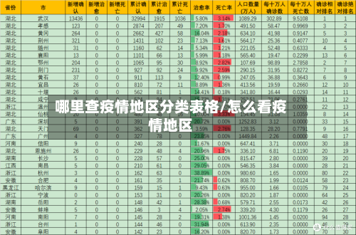哪里查疫情地区分类表格/怎么看疫情地区-第2张图片