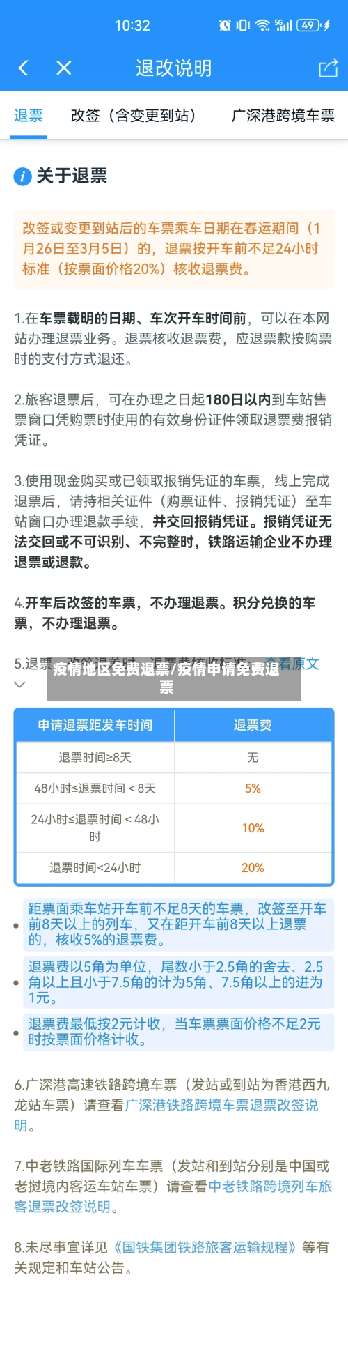 疫情地区免费退票/疫情申请免费退票-第2张图片