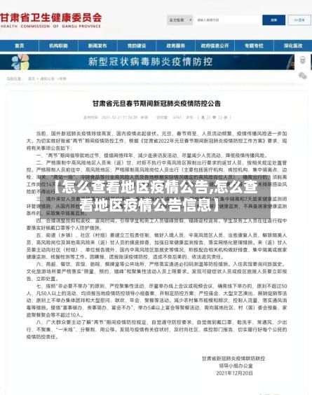 【怎么查看地区疫情公告,怎么查看地区疫情公告信息】-第2张图片