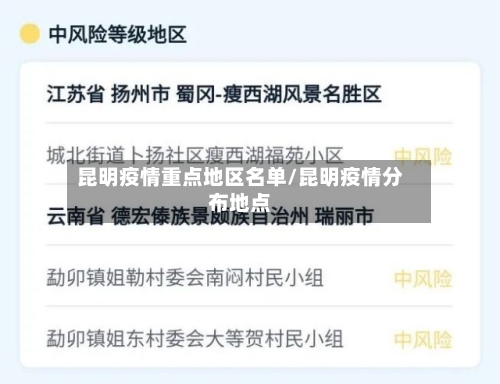 昆明疫情重点地区名单/昆明疫情分布地点-第3张图片