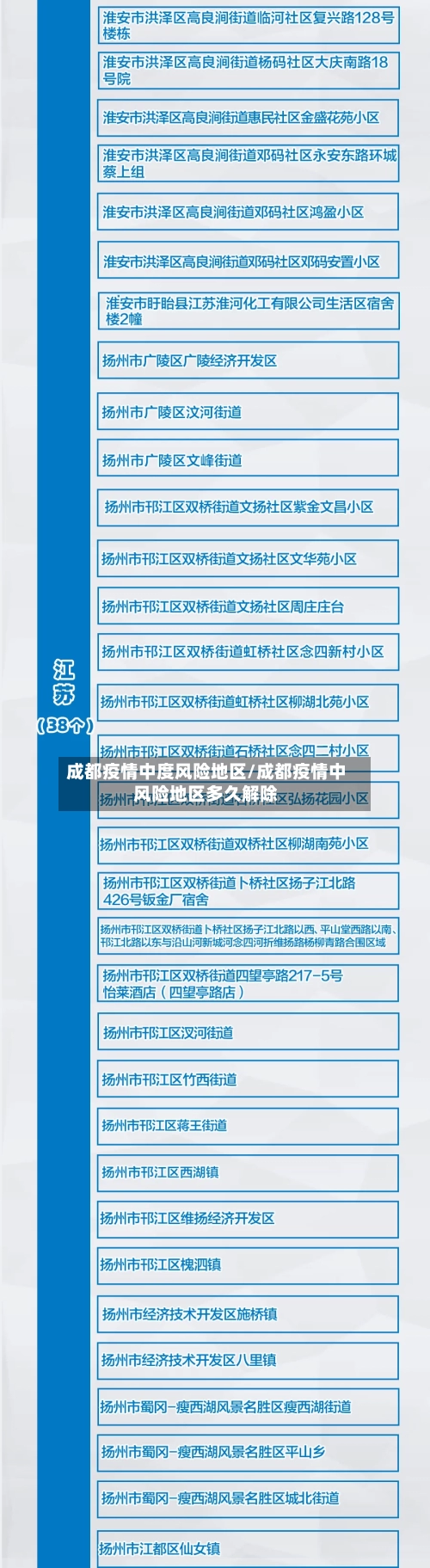成都疫情中度风险地区/成都疫情中风险地区多久解除-第2张图片