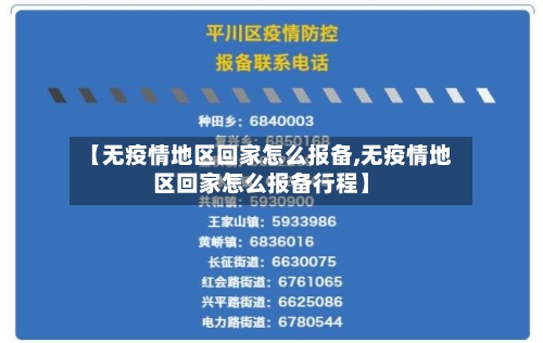【无疫情地区回家怎么报备,无疫情地区回家怎么报备行程】-第1张图片