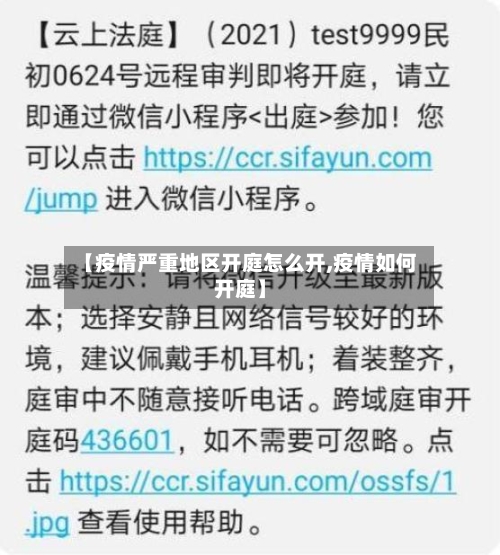 【疫情严重地区开庭怎么开,疫情如何开庭】