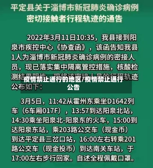 疫情禁止通行的地区/疫情禁止通行公告-第2张图片