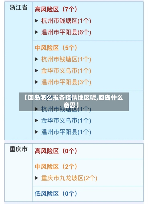 【回岛怎么报备疫情地区呢,回岛什么意思】-第2张图片