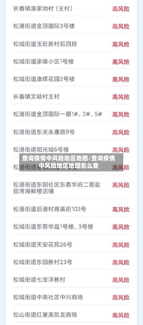 查询疫情中风险地区地图/查询疫情中风险地区地图怎么查