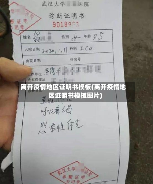 离开疫情地区证明书模板(离开疫情地区证明书模板图片)-第3张图片