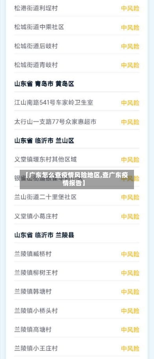 【广东怎么查疫情风险地区,查广东疫情报告】-第3张图片